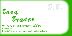 dora bruder business card